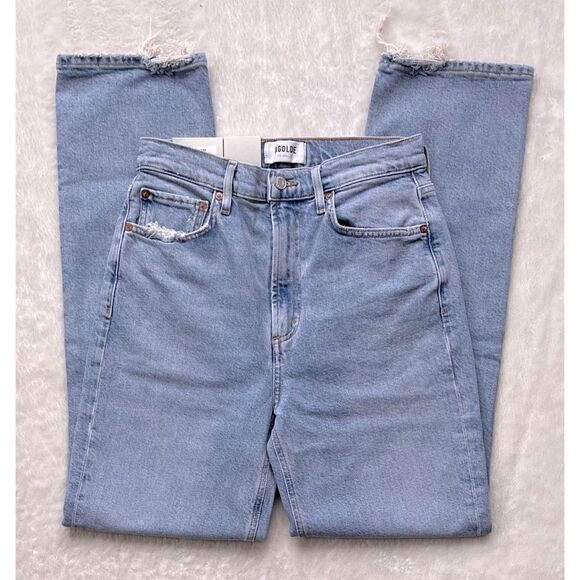NWT AGOLDE High-Rise Stovepipe Jean Limited Edition in Destination - Picture 12 of 16
